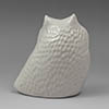 Soholm Ceramics white owl figurine by Haico Nitsche
